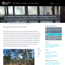 Incorporating Climate Change Into a New Forest Management Plan