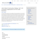 John Wood Community College: SLF 110 Computer Applications for the Small Business - SkillsCommons Repository