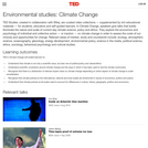 Environmental studies: Climate Change