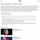Marine biology: The Deep Ocean