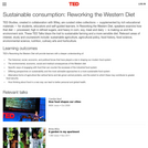 Sustainable consumption: Reworking the Western Diet