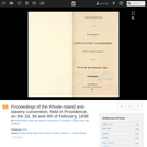 Proceedings of the Rhode-Island Anti-Slavery Convention, held in Providence, on the 2d, 3d and 4th of February, 1836