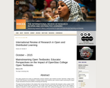 Mainstreaming Open Textbooks: Educator Perspectives on the Impact of OpenStax College Open Textbooks