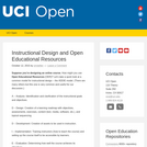 Instructional Design and Open Educational Resources