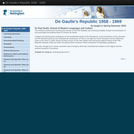 De Gaulle's Republic 1958 - 1969