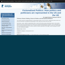 Fictionalised politics: how politics and politicians are represented in the US and the UK