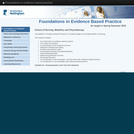 Foundations in evidence based practice