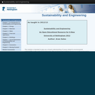 Sustainability and engineering