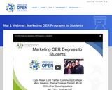 Marketing OER Programs to Students