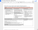 Sample OER Curriculum Collection Outline Template Form