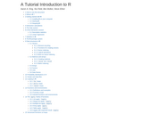 A Tutorial Introduction to R