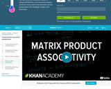 Matrix product associativity