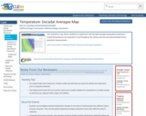 Temperature: Decadal Averages Map