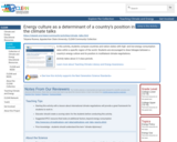 Energy culture as a determinant of a country's position in the climate talks