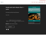 Greek and Latin Roots: Part I – Latin