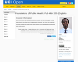 Foundations of Public Health: Pub Hlth 200 (English)