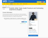 PubHlth 195W: Public Health Practicum and Culminating Experience (English)