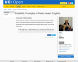 PubHlth1: Principles of Public Health (English)