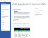 WR 122 - English Composition: Argumentation - OER (Public)
