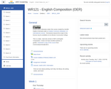 WR 121 - English Composition - OER (Public)