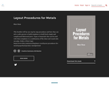 Layout Procedures for Metals