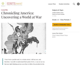 Chronicling America: Uncovering a World at War