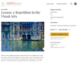 Lesson 3: Repetition in the Visual Arts