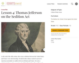 Lesson 4: Thomas Jefferson on the Sedition Act