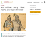 Not "Indians," Many Tribes: Native American Diversity