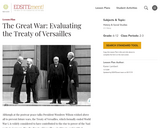 The Great War: Evaluating the Treaty of Versailles