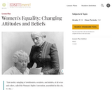 Women's Equality: Changing Attitudes and Beliefs