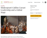 Shakespeare's Julius Caesar: Leadership and a Global Stage