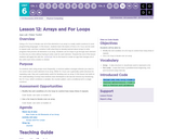 CS Discoveries 2019-2020: Physical Computing Lesson 6.12: Arrays and For Loops