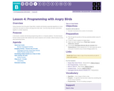 CS Fundamentals 2.4: Programming with Angry Birds