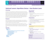 CS Principles 2019-2020 1.11.19: Algorithms Detour - How Routers Learn