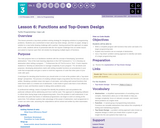 CS Principles 2019-2020 3.6: Functions and Top-Down Design