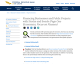 Financing Businesses and Public Projects with Stocks and Bonds