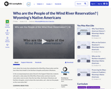 Who are the People of the Wind River Reservation?