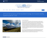 Ethical Dimensions of Renewable Energy and Sustainability Systems
