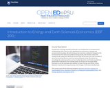 Introduction to Energy and Earth Sciences Economics