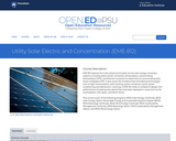 Utility Solar Electric and Concentration
