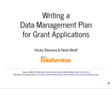 Writing a Data Management Plan for Grant Applications