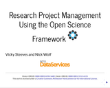 Research Project Management Using the Open Science Framework