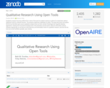 Qualitative Research Using Open Tools