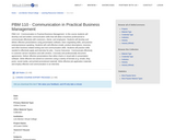 PBM 110 - Communication in Practical Business Management