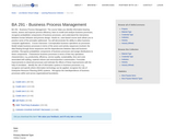 BA 291 - Business Process Management