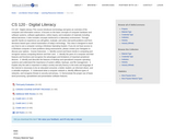 CS 120 - Digital Literacy