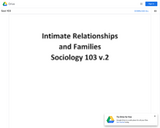Intimate Relationships and Families
