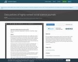 Data policies of highly-ranked social science journals