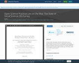 Open Science Practices are on the Rise: The State of Social Science (3S) Survey